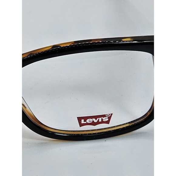 Levi's Eyeglasses LS-568 Black Amber Designer Demo Lens Black 50-15-138 NEW - Picture 12 of 13